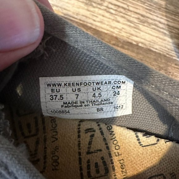 Womens Keen Maderas Gray Canvas Casual Comfort Sneakers‎ Shoes Size 7 M GUC - Picture 6 of 6